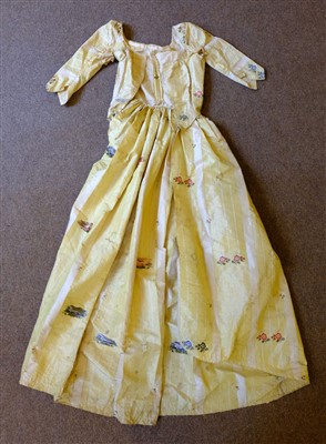 Lot 149 - Dress. A Spitalfields silk brocade open robe, circa 1770s