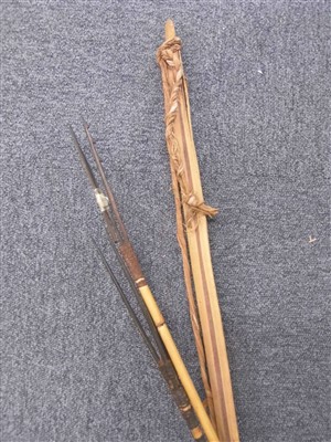 Lot 120 - Tribal spears. Vaniatu New Hebrides fishing spears