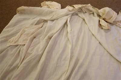 Lot 148 - Dress. A rare hand-painted robe, mid-late 18th century