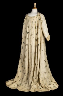 Lot 148 - Dress. A rare hand-painted robe, mid-late 18th century