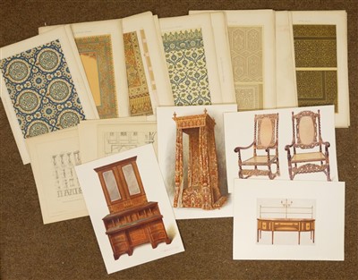 Lot 27 - Interiors and Design. A mixed collection of approximately 750 prints, mostly 20th century