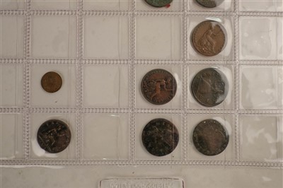 Lot 54 - Coins & Tokens. A large collection of 18th/19th century coins and tokens