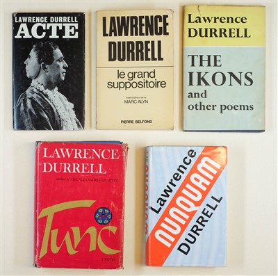 Lot 170 - Durrell (Lawrence, 1912-1990). Acte, first edition, Faber & Faber, 1965