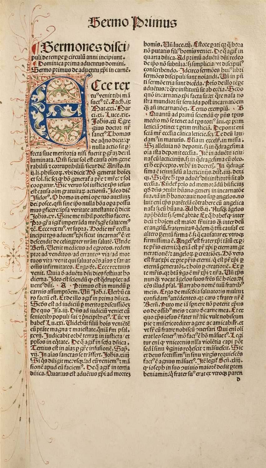 Lot 180 - Herolt (Johannes). Sermones, Strasbourg: Johann Prüss, 1489