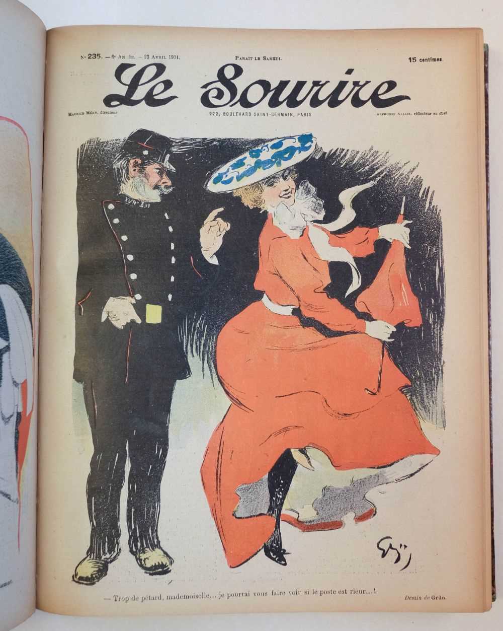 Lot 141 - Le Sourire, edited by Maurice Mery, years 1-12 & 14, 1899-1910 & 1912