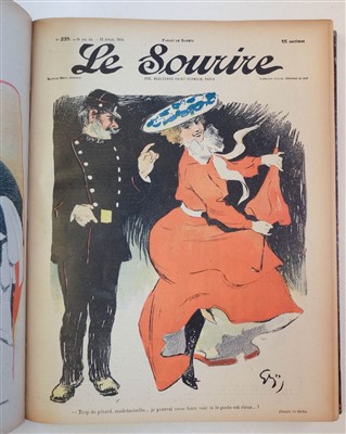 Lot 141 - Le Sourire, edited by Maurice Mery, years 1-12 & 14, 1899-1910 & 1912