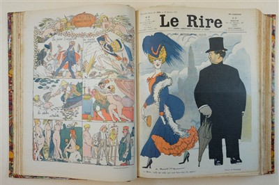 Lot 139 - Le Rire. Journal Humoristique, 12 volumes, 1895-99 & 1901-1911