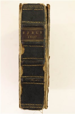 Lot 239 - Bible [English]. The Bible..., London: Robert Barker, 1607