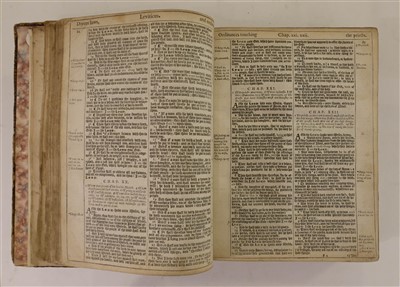 Lot 249 - Bible [English]. The Holy Bible, London: Robert Barker and Assignes of John Bill, 1634