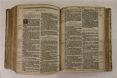 Lot 249 - Bible [English]. The Holy Bible, London: Robert Barker and Assignes of John Bill, 1634