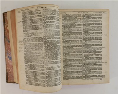 Lot 249 - Bible [English]. The Holy Bible, London: Robert Barker and Assignes of John Bill, 1634