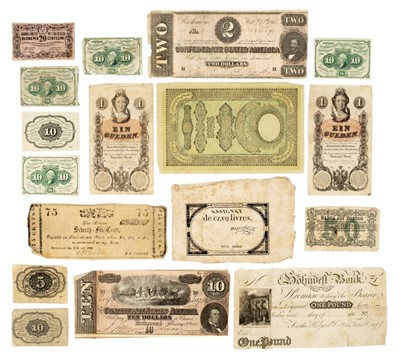 Lot 46 - Banknotes. 19th century American banknotes