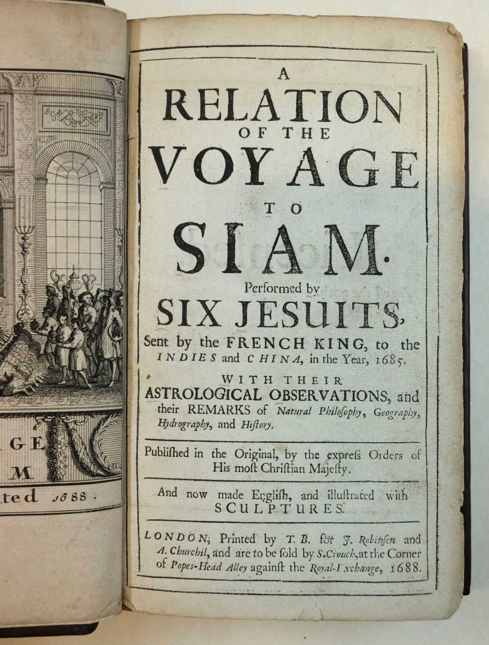 Tachard (Guy). A Relation of the Voyage to Siam, 1688