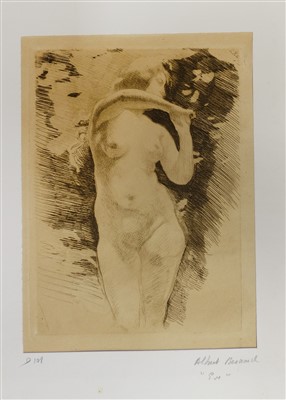 Lot 20 - Etchings. A mixed collection of approximately sixty-five etchings, mostly early 20th century