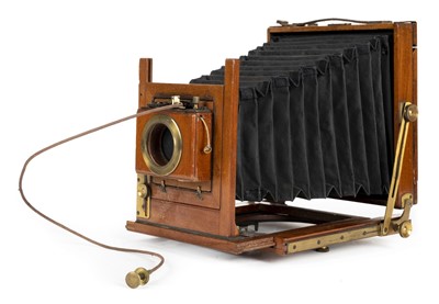 Lot 310 - Houghton 'Victo' half-plate camera, c.1900, and several other cameras