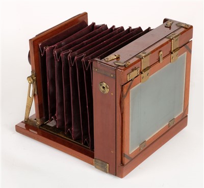 Lot 310 - Houghton 'Victo' half-plate camera, c.1900, and several other cameras