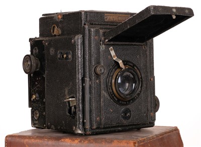 Lot 310 - Houghton 'Victo' half-plate camera, c.1900, and several other cameras