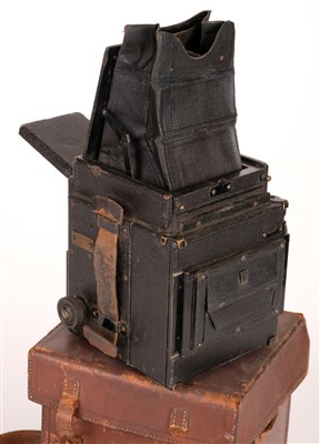 Lot 310 - Houghton 'Victo' half-plate camera, c.1900, and several other cameras