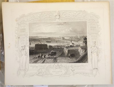 Lot 13 - British topographical views. A mixed collection of approximately 600 prints, 19th century