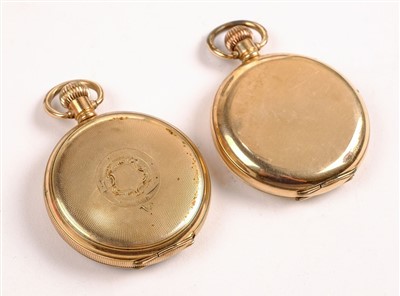 Lot 19 - Pocket watches. A collection of silver and gold plated pocket watches