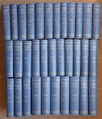 Lot 158 - Australia. Historical Records of Australia, 33 volume set, Melbourne: Government Printer, 1914-22