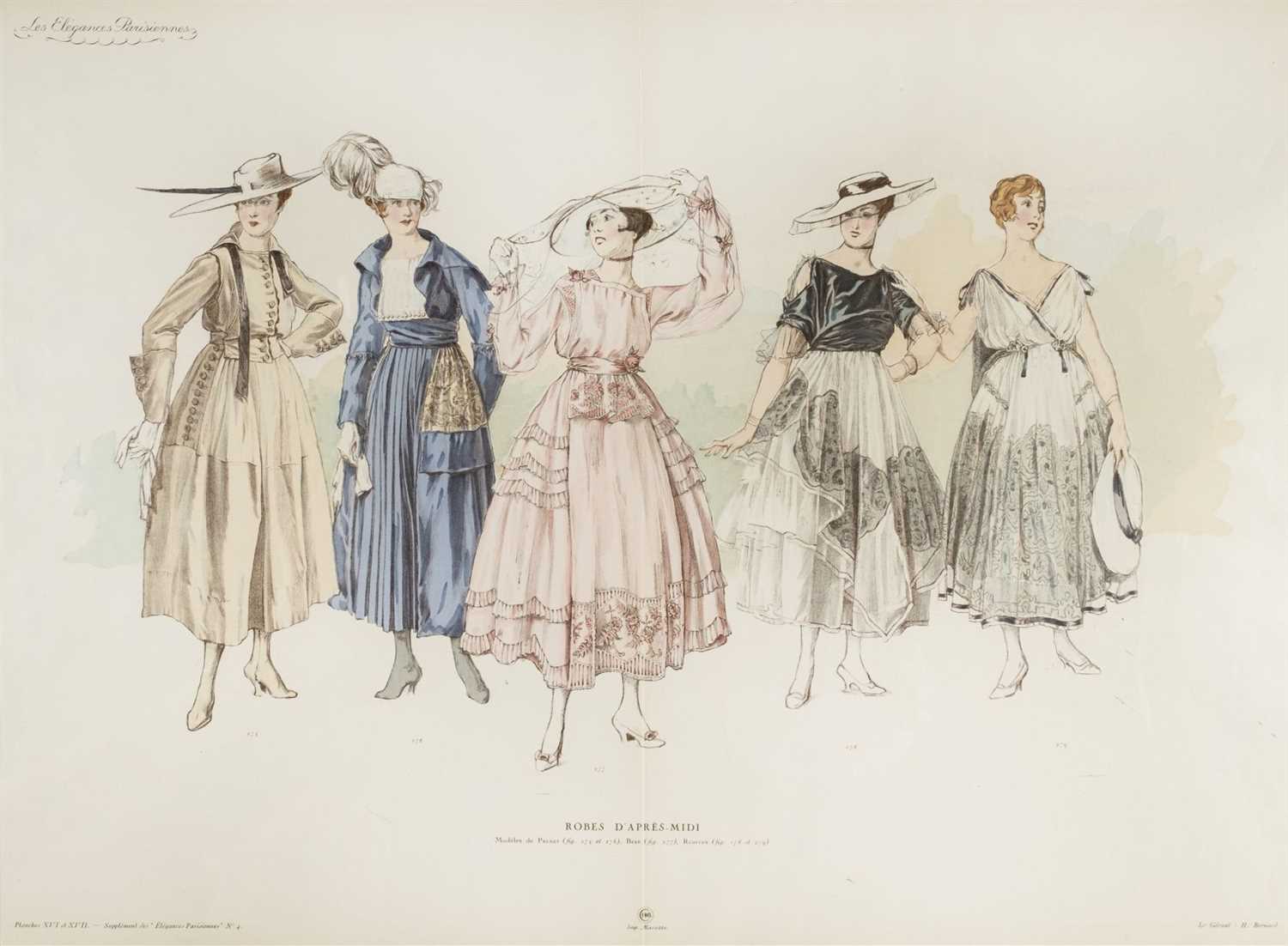 Lot 72 - Fashion prints. A collection of approximately 70 prints, circa 1900