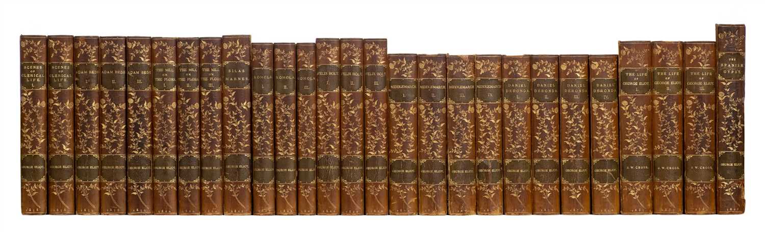 Lot 169 - Eliot (George, i.e. Marian Evans). A complete first edition set of the major works, 1858-1885