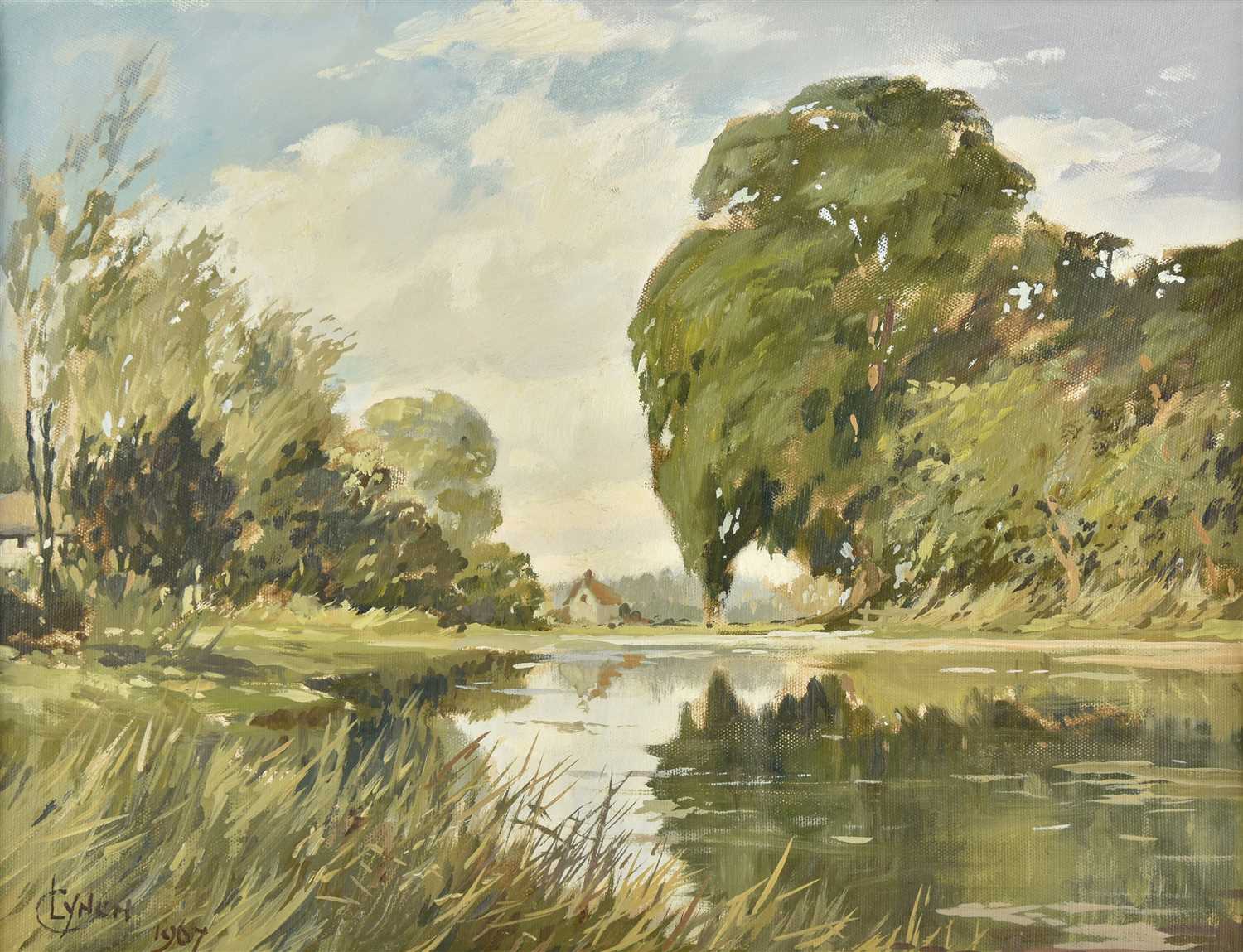 Lot 31 - Lynch (C., 20th century). Two English river landscapes, 1967