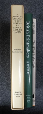 Lot 151 - Schneidermann (Richard S.). A Catalogue Raisonne of the Prints of Sir Francis Seymour Haden, 1983