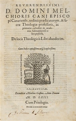 Lot 154 - Cano (Melchior), De Locis Theologicis, 1st edition, Salamanca, 1563