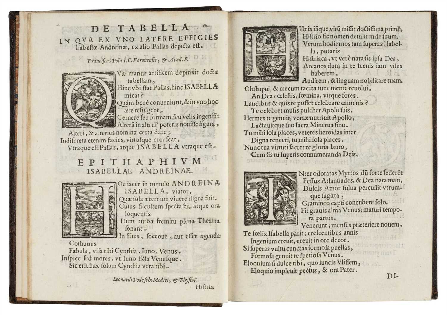 Lot 139 - Andreini (Isabella), Lettere, 1612