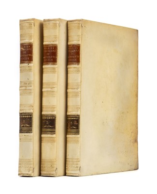 Lot 333 - Milizia (Francesco). Principj di Architettura Civile, 3 volumes, 3rd edition, Bassano, 1813