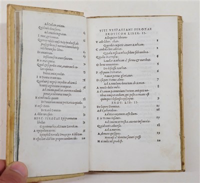 Lot 345 - Strozzi (Tito Vespasiano & Ercole). Poetae, 1st edition, Venice: Aldus, 1513