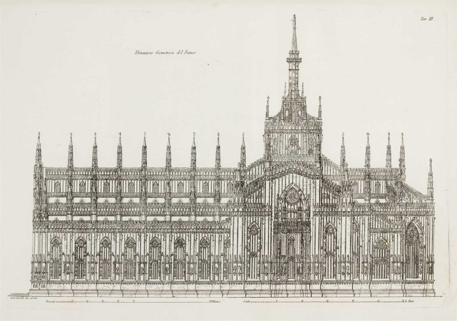 Lot 310 - Franchetti (Gaetano). Storia ed Descrizione del Duomo di Milano, 1st edition, 1821