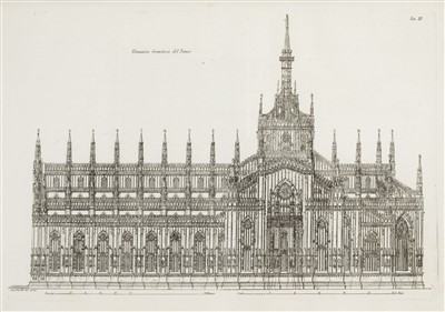 Lot 310 - Franchetti (Gaetano). Storia ed Descrizione del Duomo di Milano, 1st edition, 1821