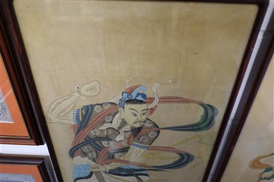 Lot 325 - Chinese School. Portraits of Chinese Warriors, mid 19th century