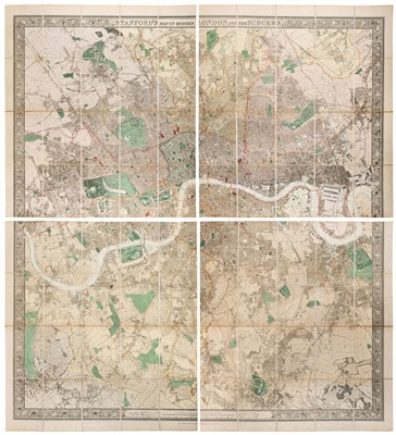 Lot 31 - London. Stanford's Map of Modern London..., 1878