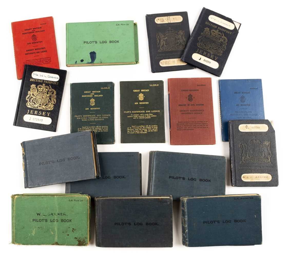 Lot 104 - Imperial Airways. A collection of logbooks relating to pilot W.L. Garner
