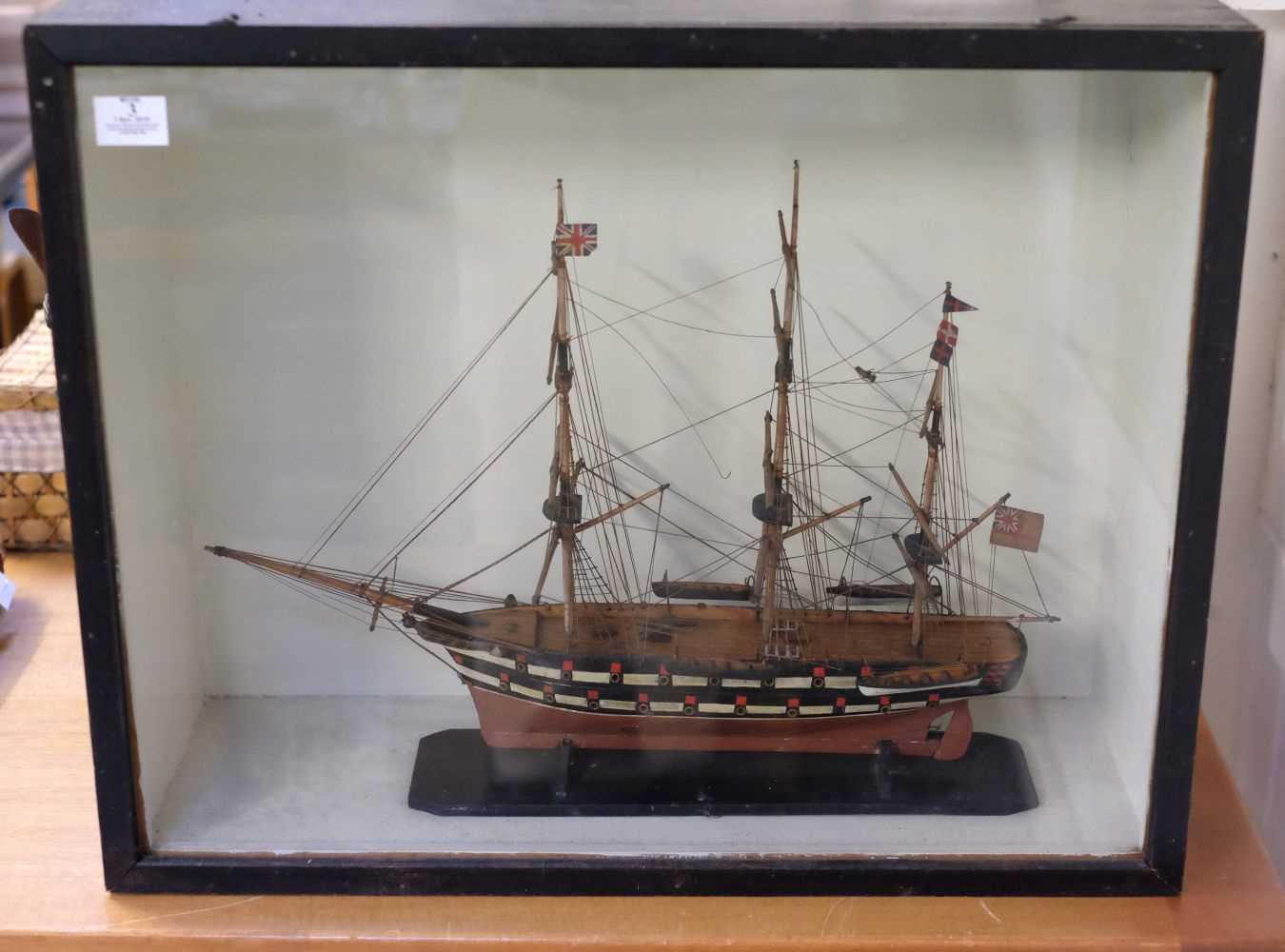 Lot 3 - Model ship. A scratch built model ship
