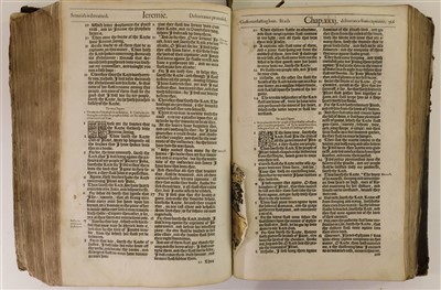 Lot 234 - Bible [English]. [The Holy Byble, conteining the Olde Testament and the Newe, 1585]