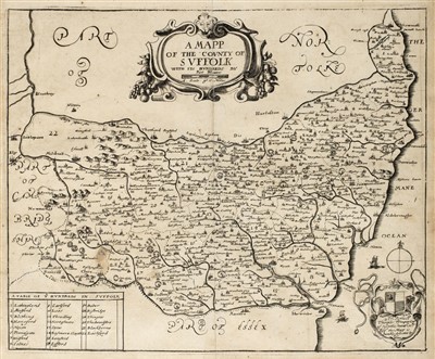 Lot 7 - Blome (Richard). A collection of ten county maps. [1673]