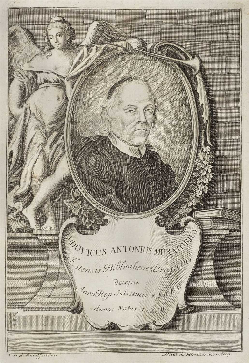 Lot 110 - Muratori (Ludovico Antonio). Dissertazioni sopra le Antichita Italiane, 3 volumes, 1752-3