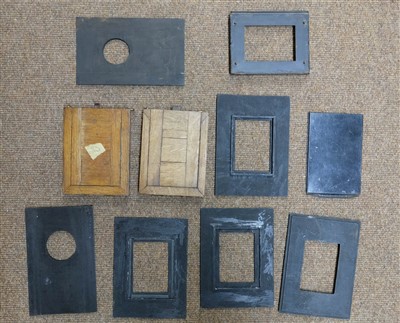 Lot 320 - Thornton-Pickard Time-and-Instantaneous roller blind shutter and other plate camera parts