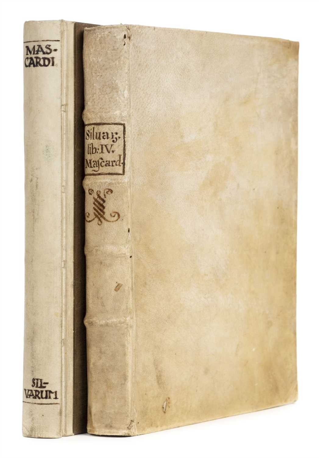 Lot 377 - Mascardi (Agostino). Silvarum libri IV, 1st edition, Antwerp: Plantin, 1622 (2 copies)