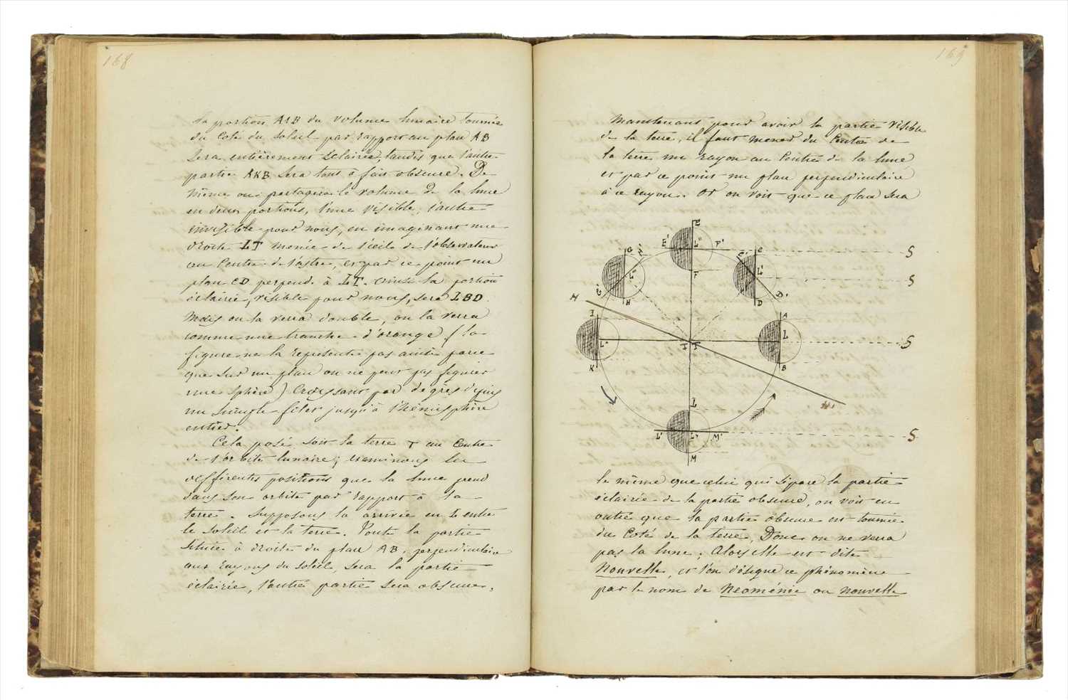 Lot 391 - Cosmography. Cours de Cosmographie (d'apres Mr Hauser), Dufort, Lycee de Lyon, 1850-51