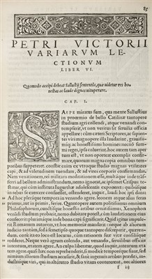 Lot 213 - Vettori (Pietro). Variarum lectionum libri XXV, 1554, & others