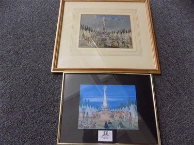 Lot 241 - Crimean War. Celebration of the Queen's Birthday Guards Camp, Scutari 1854