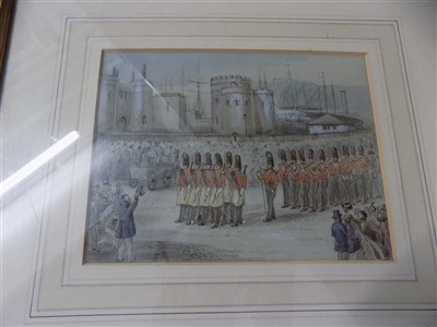 Lot 241 - Crimean War. Celebration of the Queen's Birthday Guards Camp, Scutari 1854