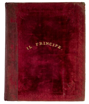 Lot 327 - Machiavelli (Niccolo). Il Principe, manuscript translation, 1845