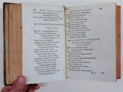 Lot 389 - Sarbiewski (Maciej Kazimierz). Lyricorum libri IV, Antwerp: Plantin, 1632